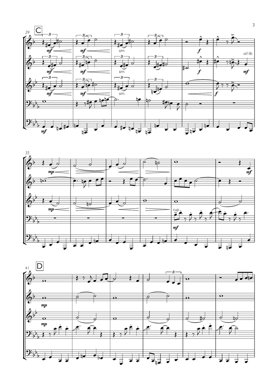Beyond The Sea Beyond The Sea Brass Ensemble scores gallery preview page 3