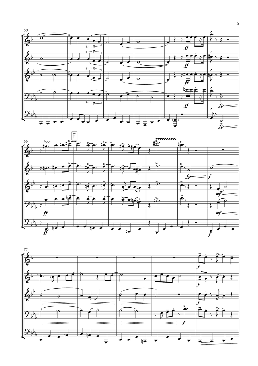Beyond The Sea Beyond The Sea Brass Ensemble scores gallery preview page 5
