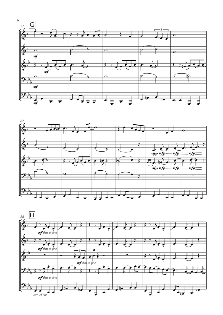 Beyond The Sea Beyond The Sea Brass Ensemble scores gallery preview page 6