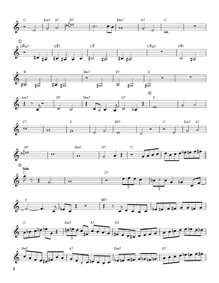 Cherokee (Indian Love Song) Trumpet scores gallery preview page 2