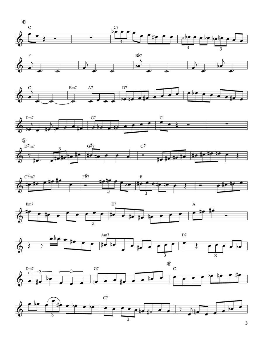 Cherokee (Indian Love Song) Trumpet scores gallery preview page 3
