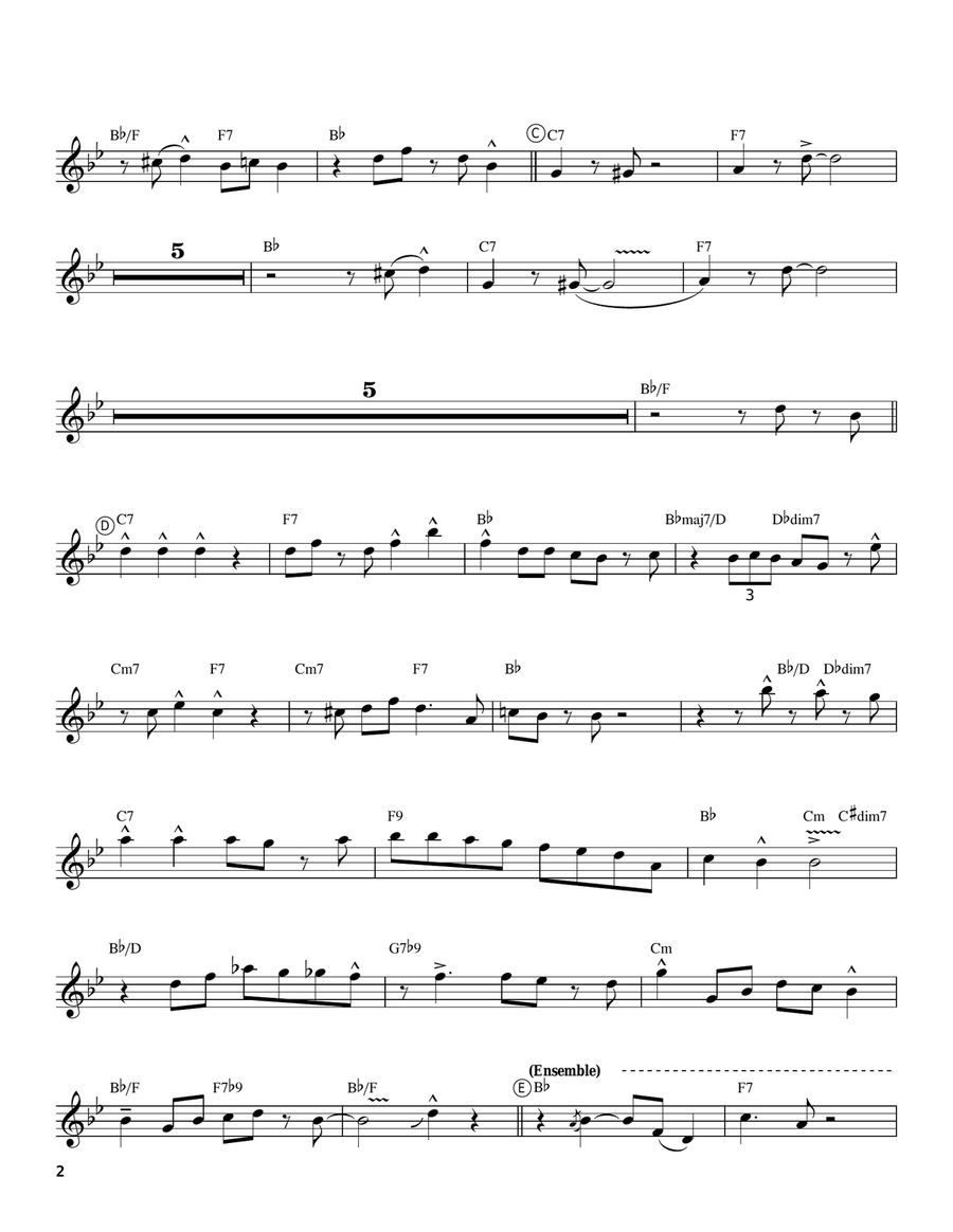 Muskrat Ramble Muskrat Ramble Trumpet scores gallery preview page 2