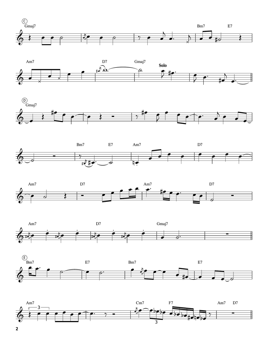 Bye Bye Blackbird Bye Bye Blackbird Trumpet scores gallery preview page 2