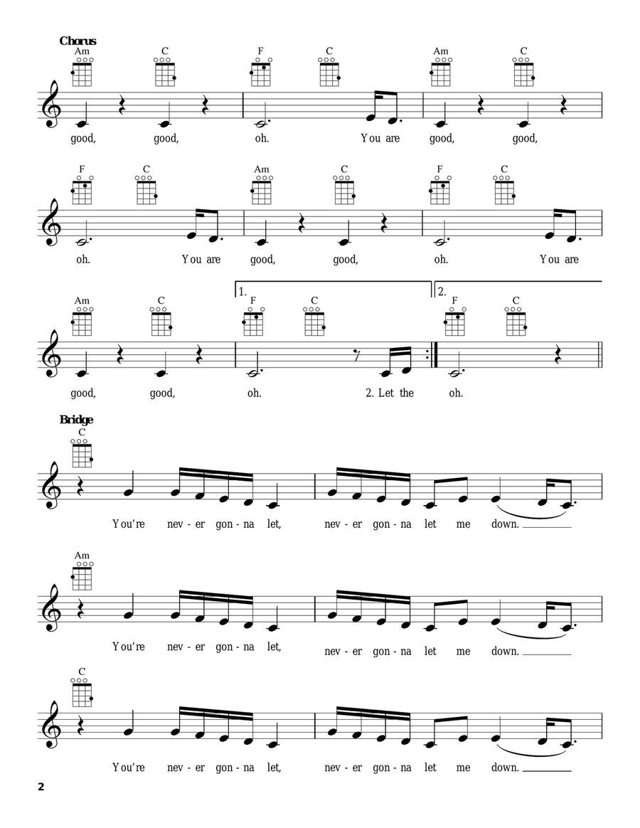 King Of My Heart Ukulele scores gallery preview page 2