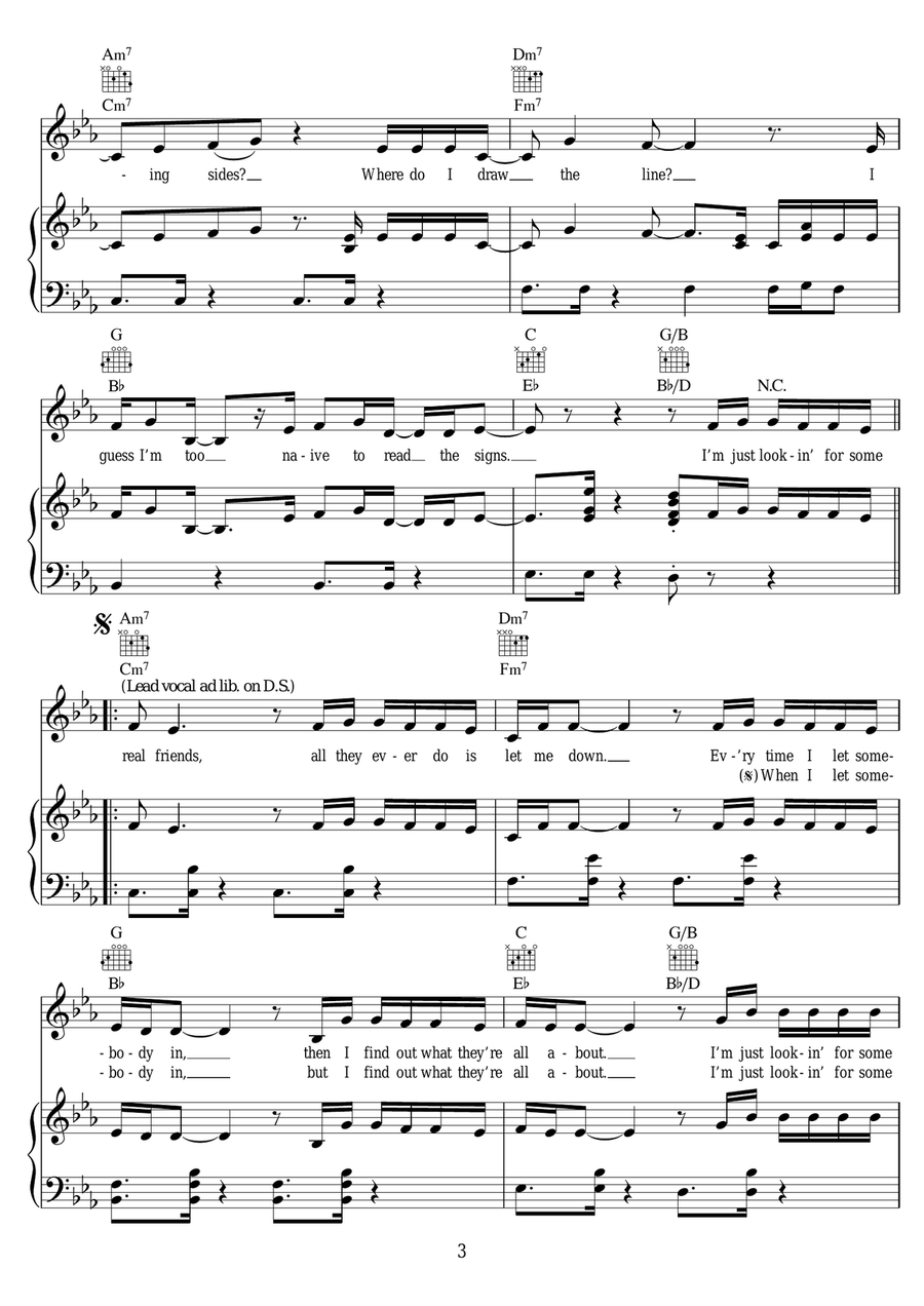Real Friends Real Friends Piano, Vocal scores gallery preview page 3