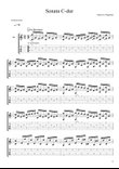 Paganini - Sonata In C-dur ( with tabs)