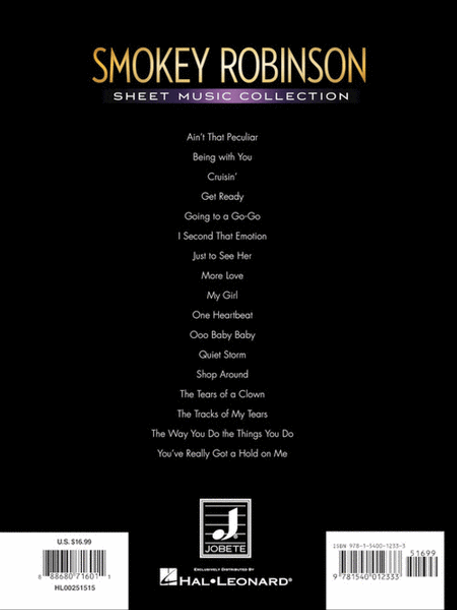 Smokey Robinson – Sheet Music Collection Piano, Vocal, Guitar scores gallery preview page 5
