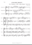Colonel Bogey for Clarinet trio