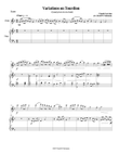 Tourdion (Quand je bois du vin clairet) for violin and harp