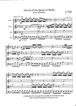 Arrival of the Queen of Sheba - from Solomon - string quartet - score