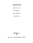 Après un rêve (arrangement for violin and piano)