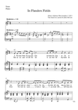 In Flanders Fields - Choir and Piano part