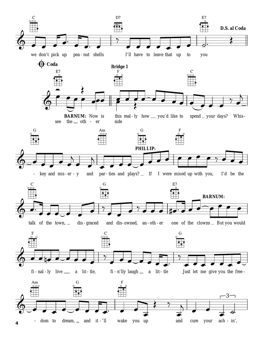 The Other Side (from The Greatest Showman) Ukulele scores gallery preview page 4