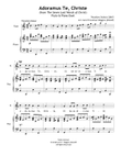 Adoramus Te, Christe (Flute & Piano)