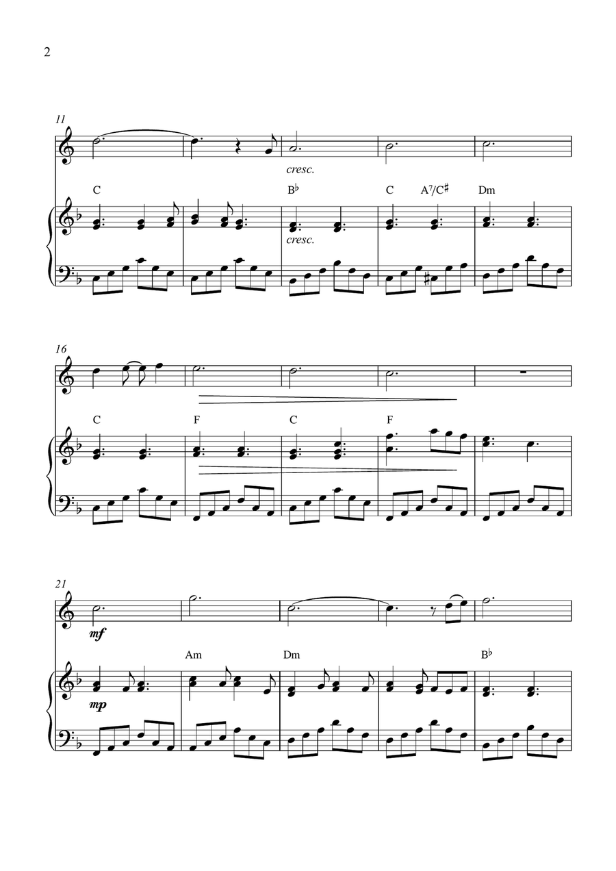 Can't Help Falling In Love English Horn scores gallery preview page 2