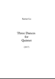 Three Dances for Quintet