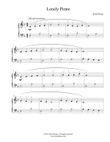 Lonely Pirate Easy Piano