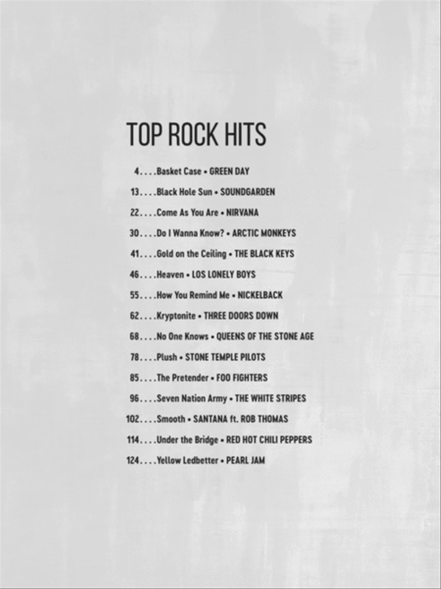 Top Rock Hits Top Rock Hits Acoustic Guitar scores gallery preview page 2