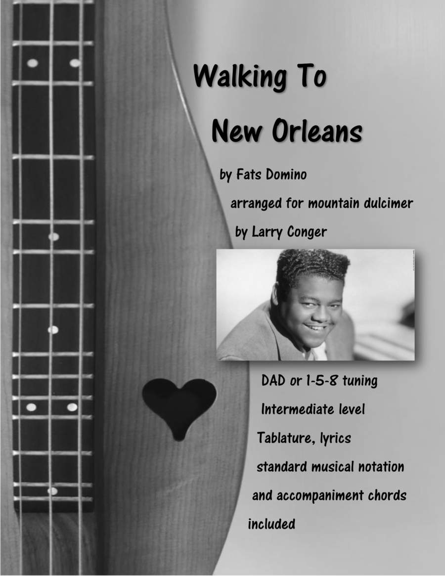 Walking To New Orleans Dulcimer scores gallery preview page 1