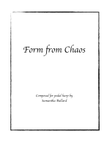 Form From Chaos - Pedal Harp Solo