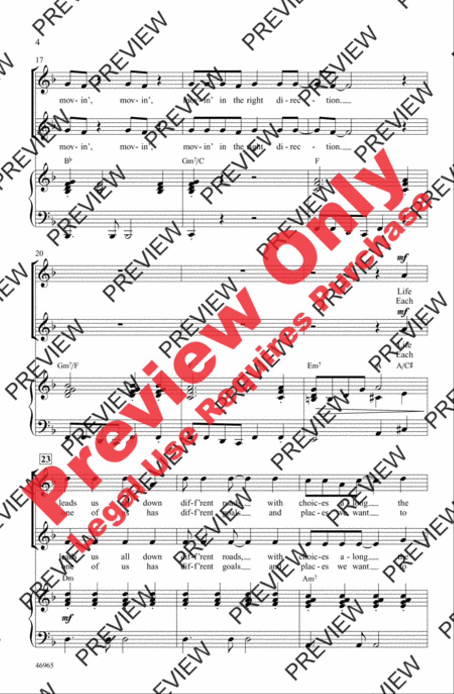 Movin' in the Right Direction! 2-Part scores gallery preview page 4
