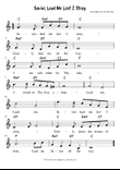 ♥ Savior Lead Me Lest I Stray ☆ Beginner ♬ Melody & Chord ♥