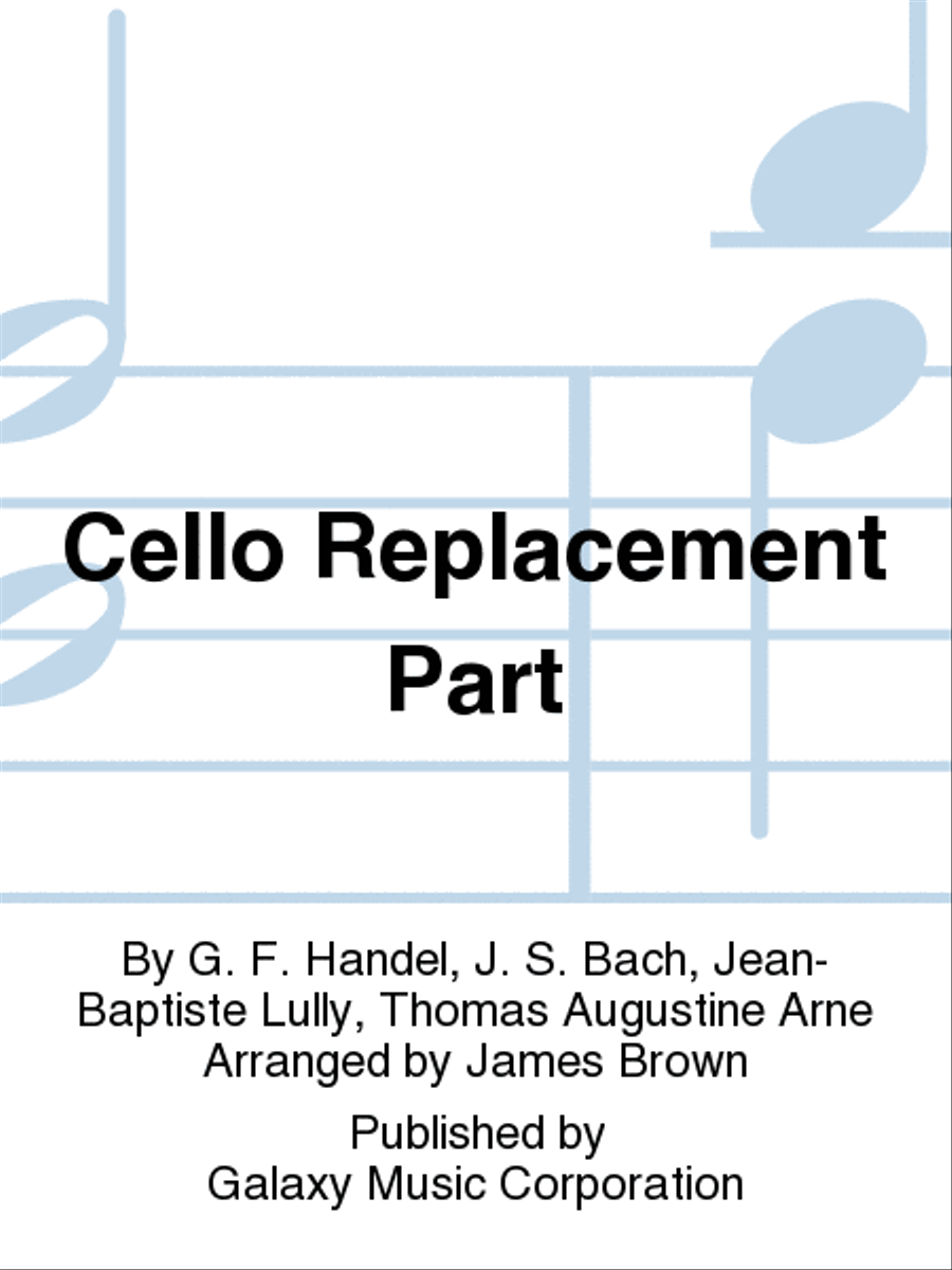 Baroque Album: Five Pieces by Various Composers (Cello Replacement Pt) Cello scores gallery preview page 1