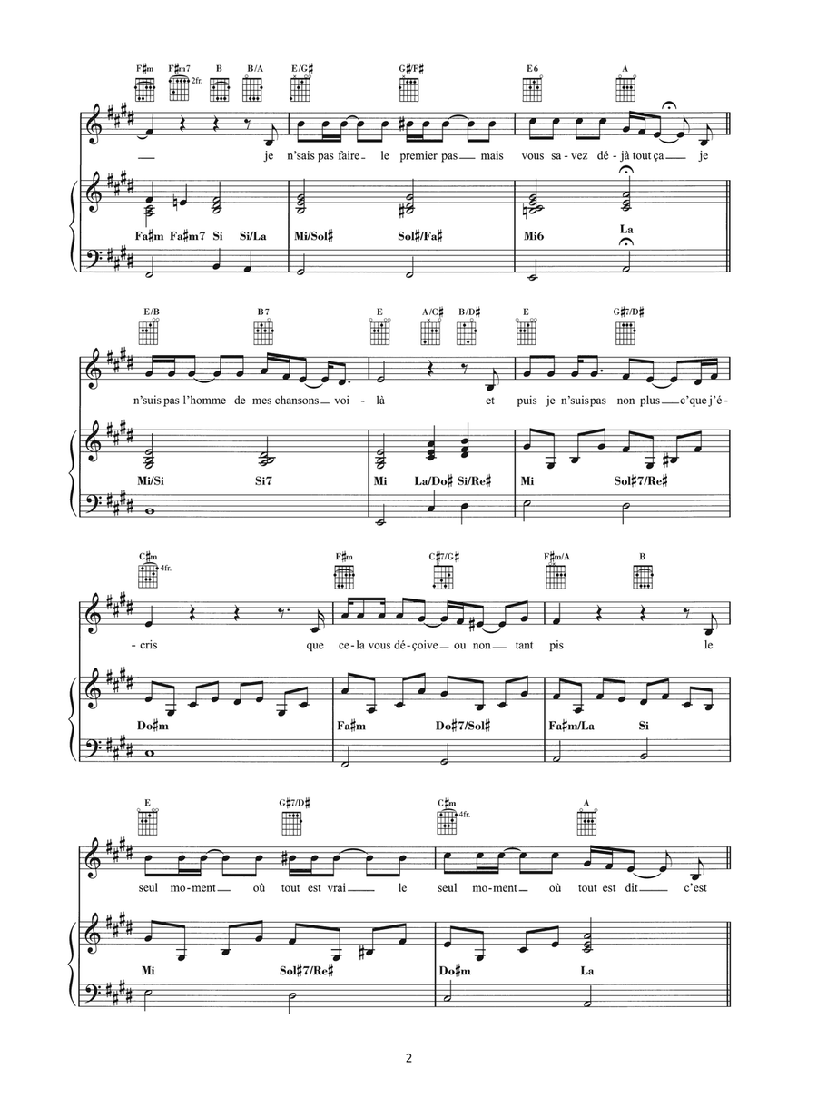 Salut Salut Piano, Vocal scores gallery preview page 2