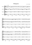 Malaguena Score & Parts ( Guitar Quartet )