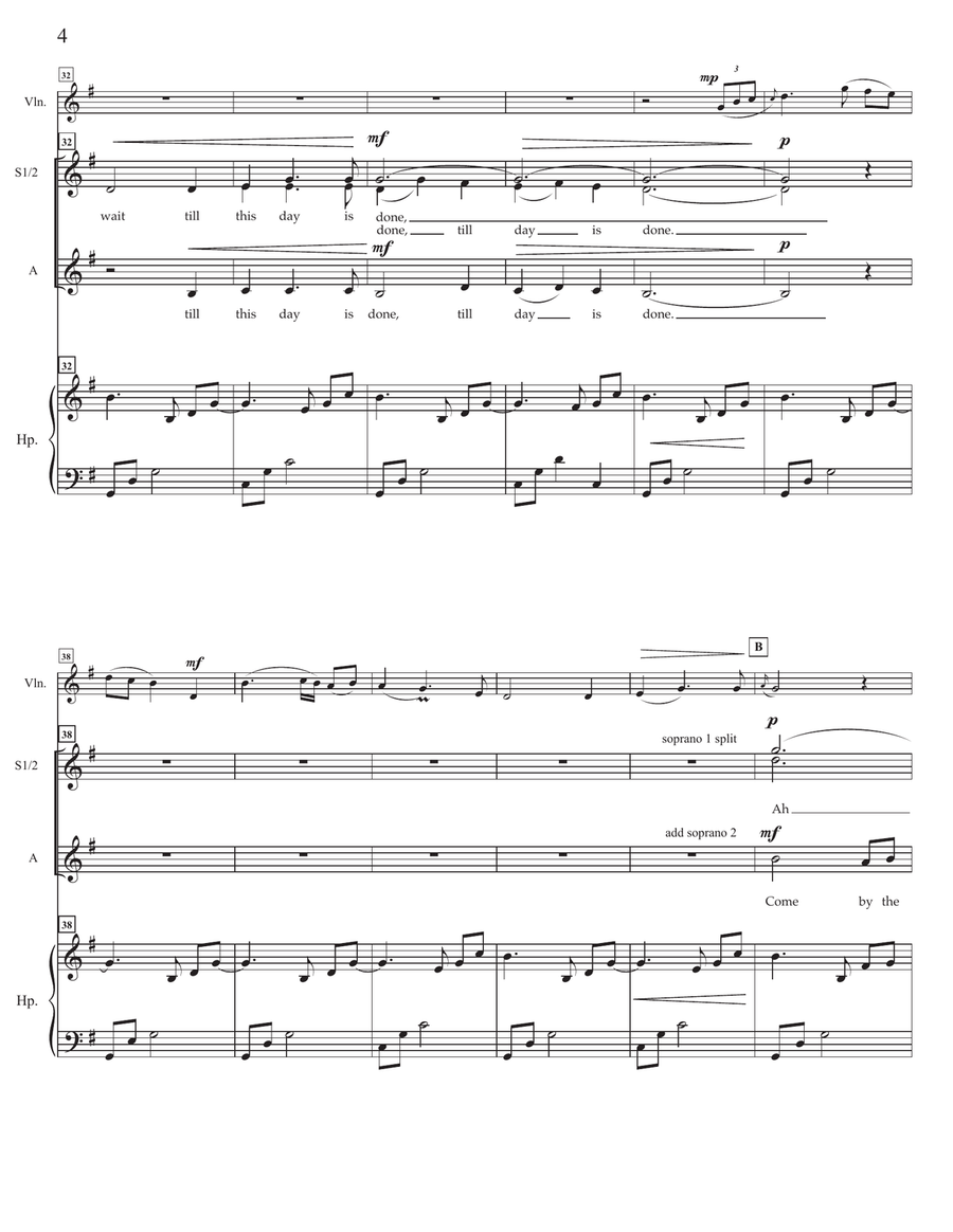 Where Fancy is Free (Come by the Hills) SSA scores gallery preview page 4