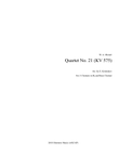 String Quartet No. 21