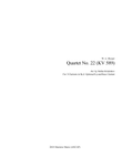 String Quartet No. 22