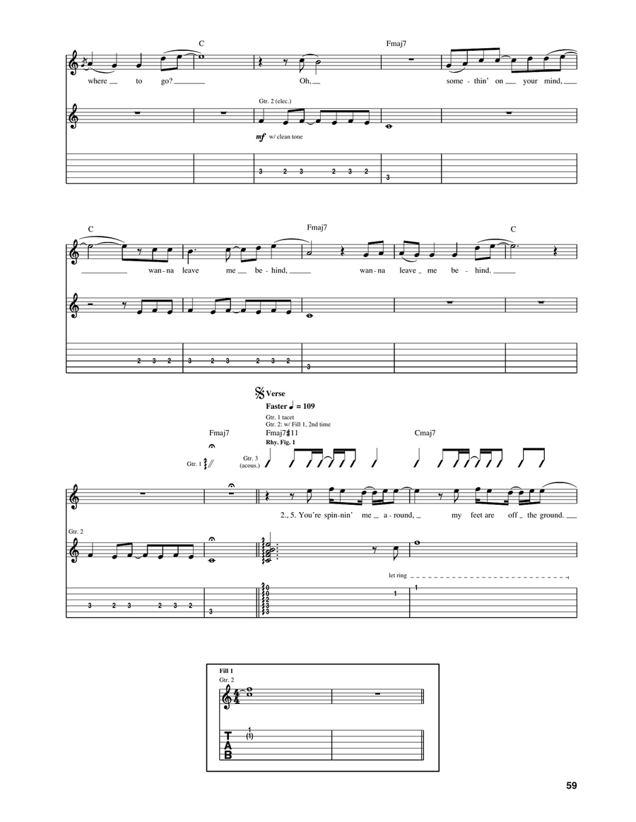 Sunday Sunday Acoustic Guitar scores gallery preview page 2