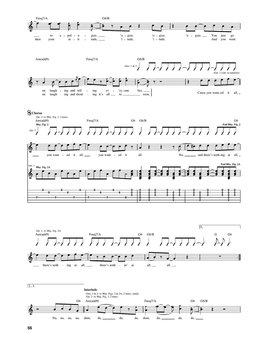 Still Can't Recognise The Way I Feel Acoustic Guitar scores gallery preview page 2