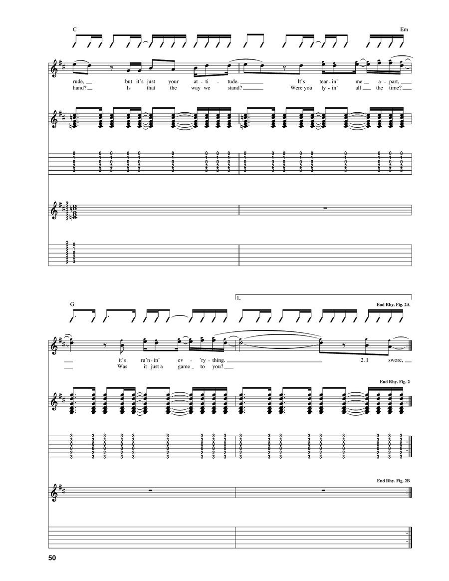 Linger Linger Acoustic Guitar scores gallery preview page 4