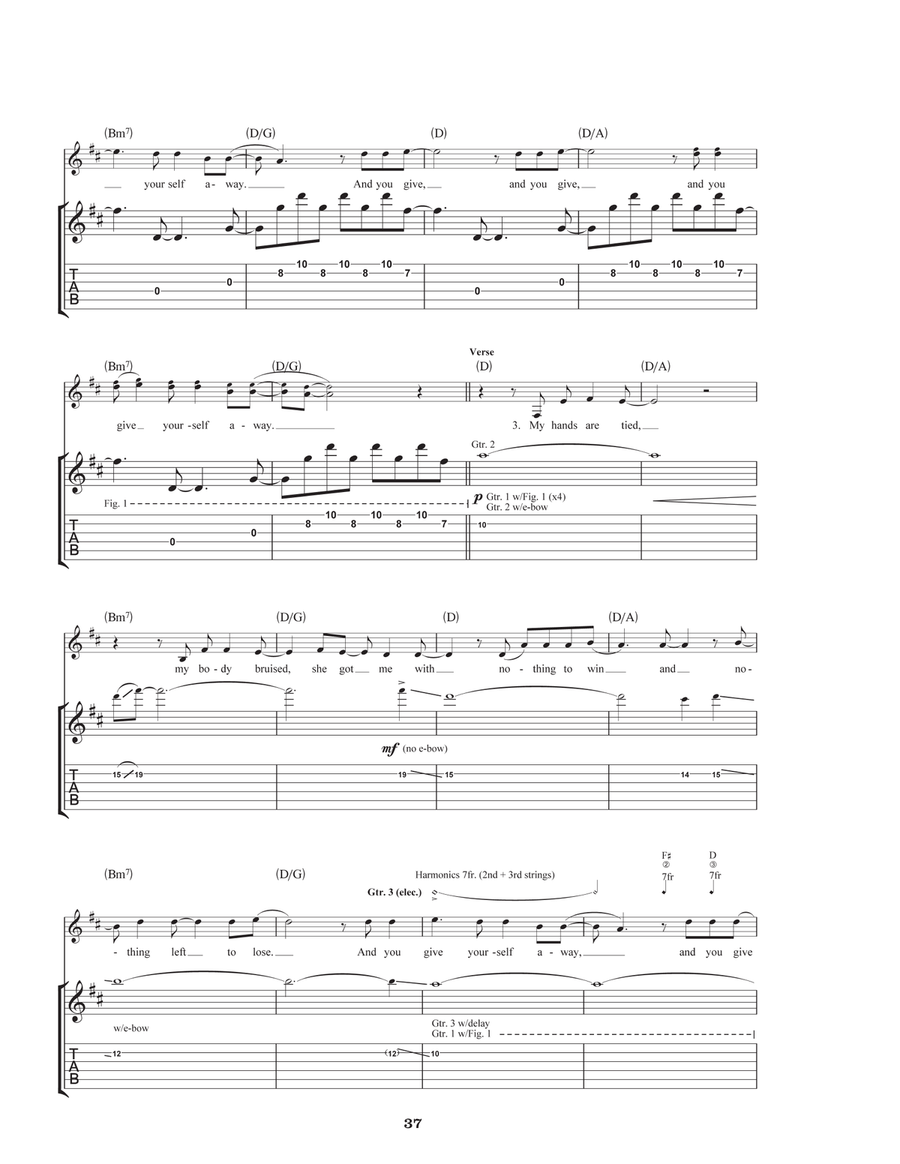With Or Without You With Or Without You Acoustic Guitar scores gallery preview page 4