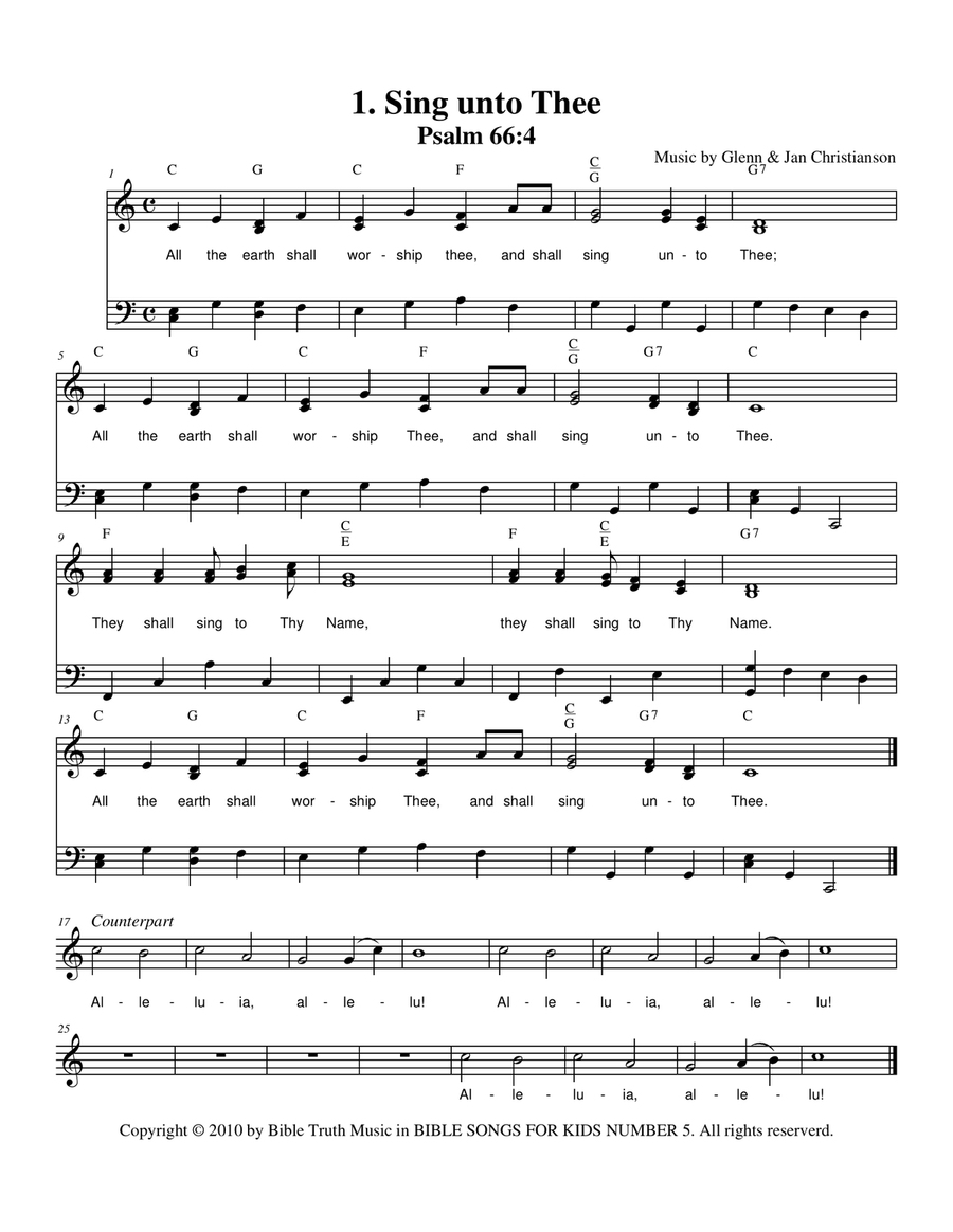 Bible Songs For Kids Songbook Volume #5 Choir scores gallery preview page 2