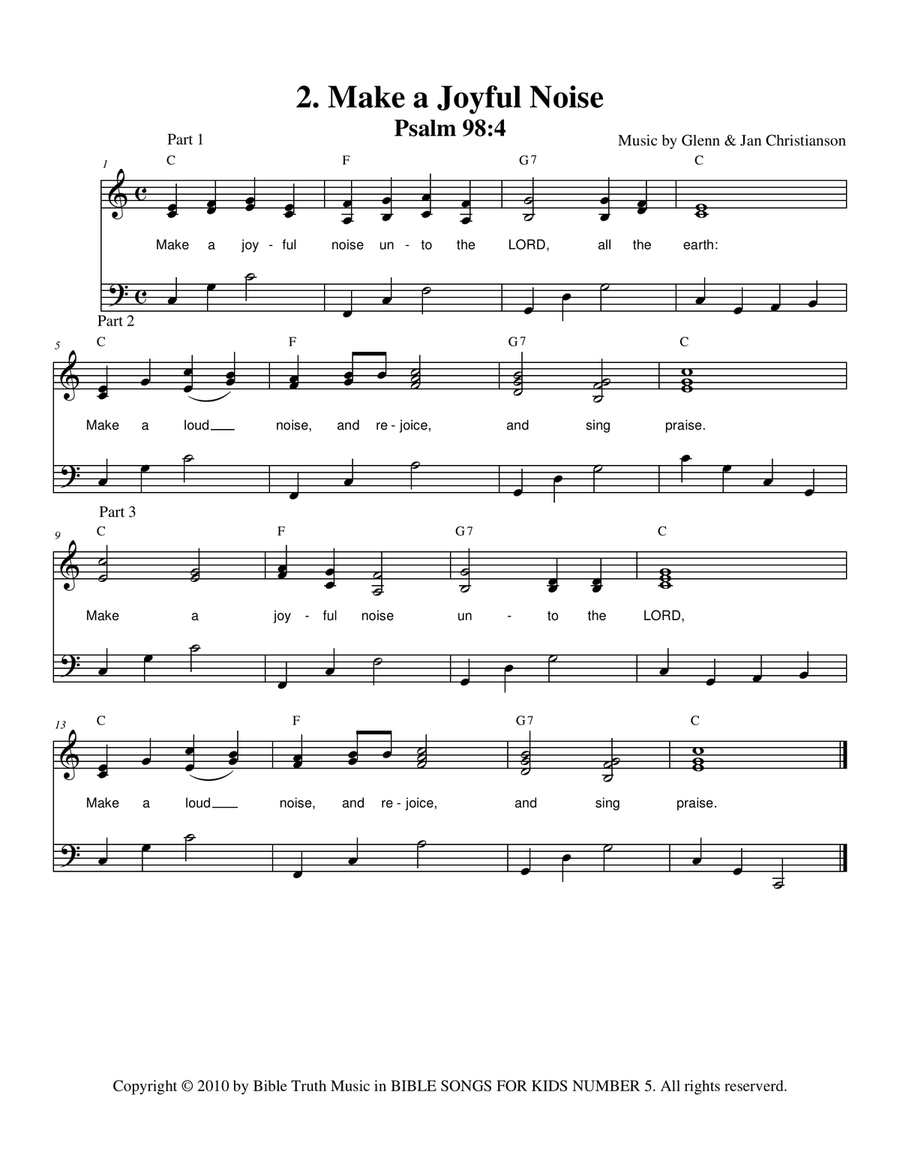 Bible Songs For Kids Songbook Volume #5 Choir scores gallery preview page 3