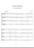 French Folk Song for 4 cellos-Easy