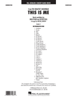 This Is Me (from The Greatest Showman) - Conductor Score (Full Score)
