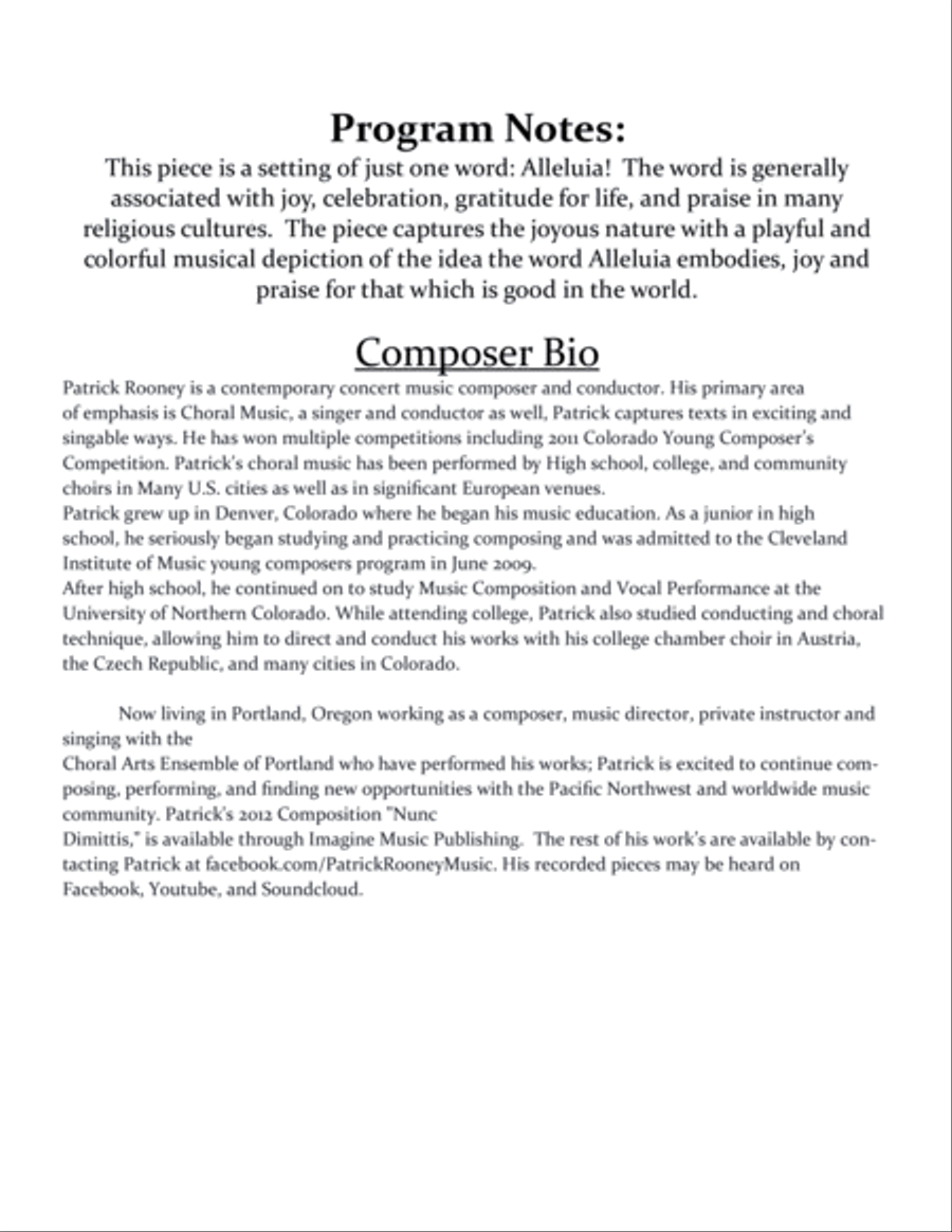 Alleluia Choir scores gallery preview page 2
