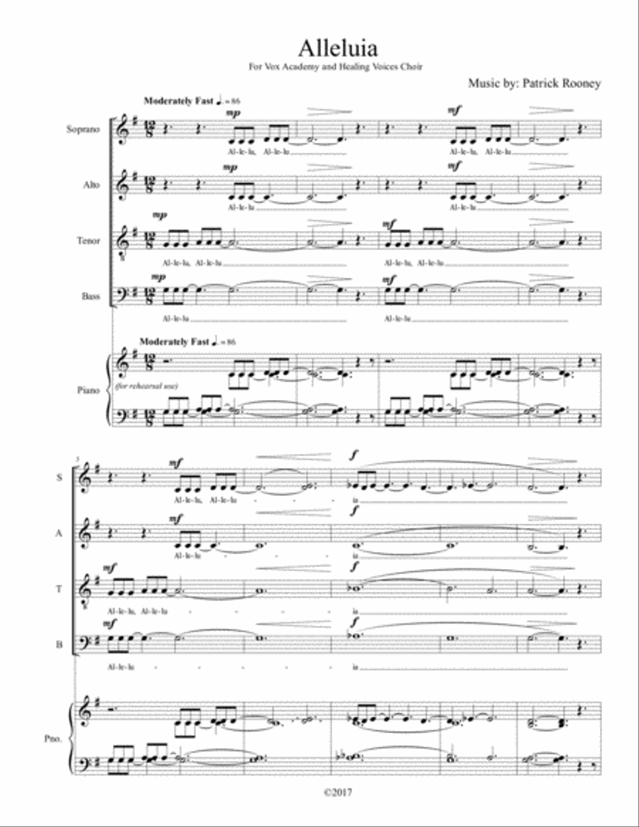 Alleluia Choir scores gallery preview page 3
