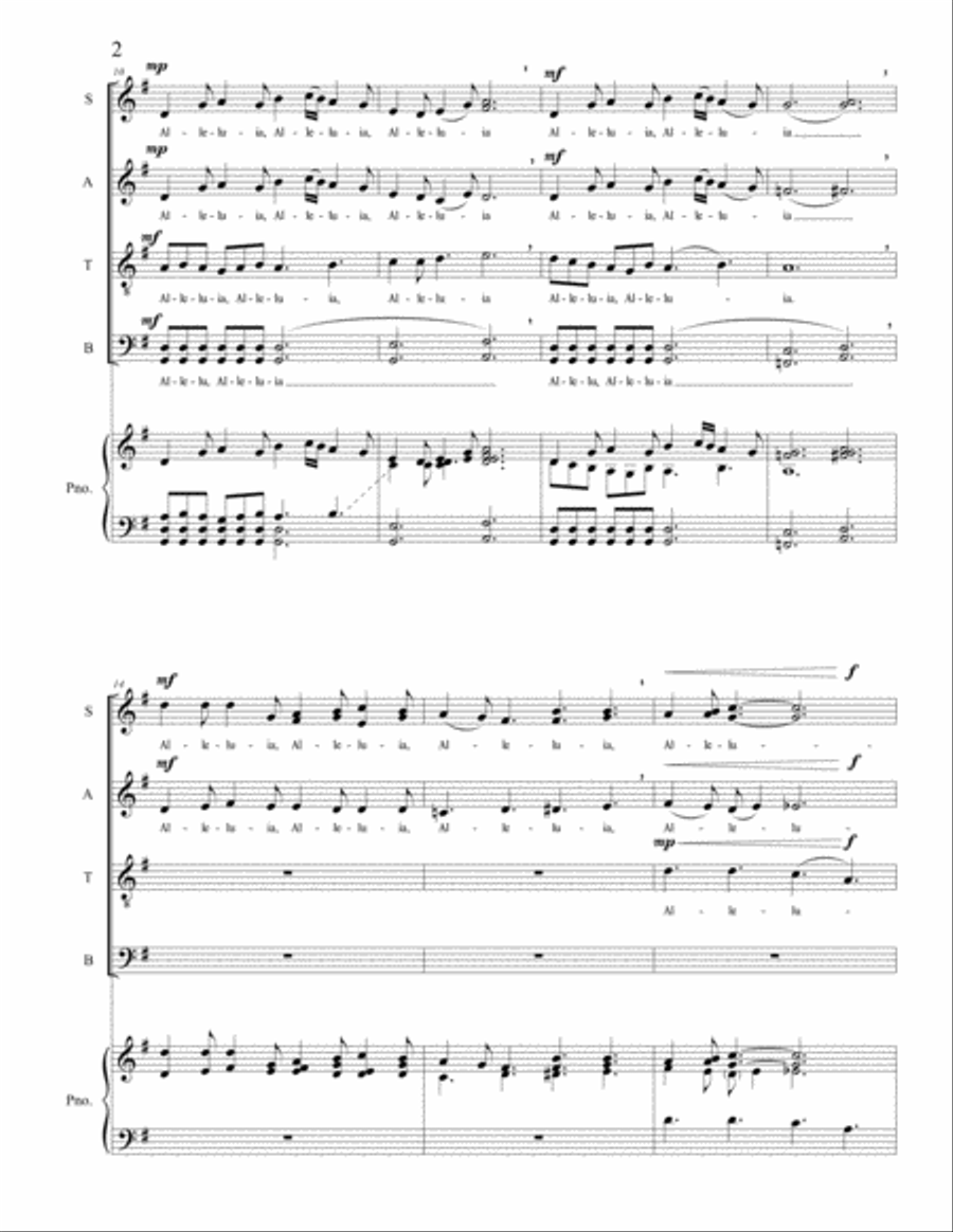Alleluia Choir scores gallery preview page 4