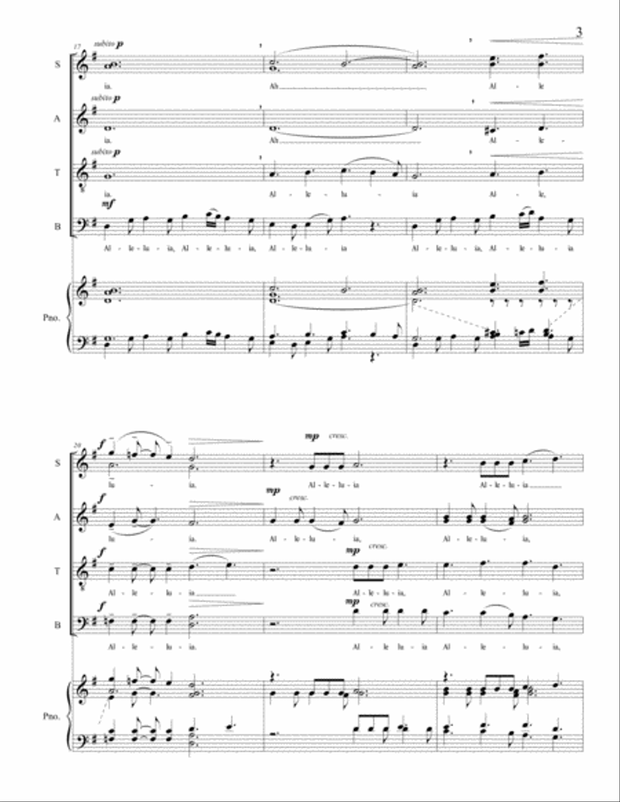 Alleluia Choir scores gallery preview page 5