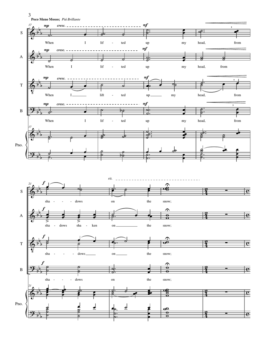 Winter Stars Winter Stars 4-Part scores gallery preview page 5