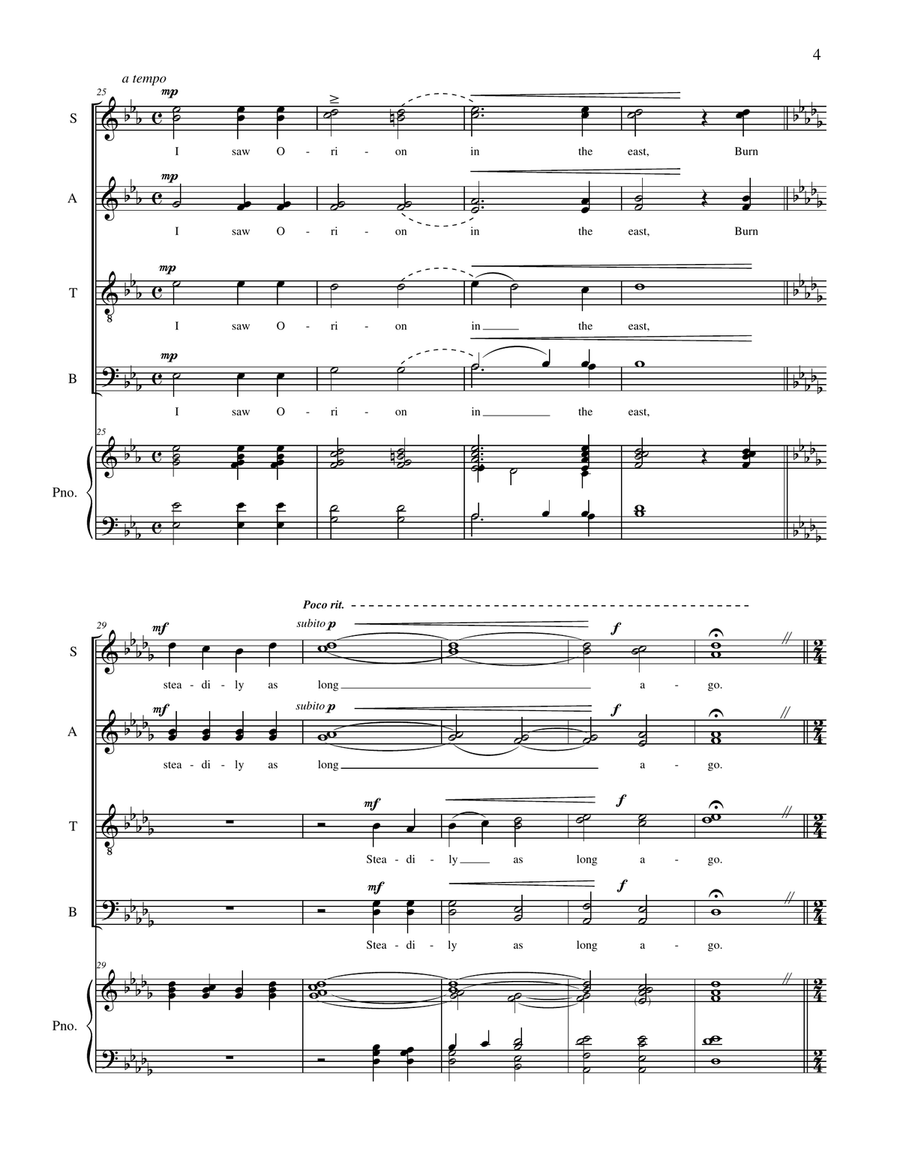 Winter Stars Winter Stars 4-Part scores gallery preview page 6