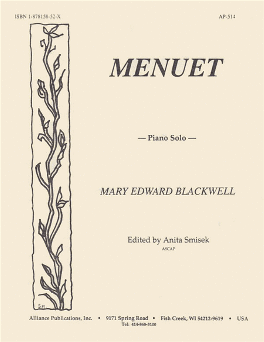 Menuet for Piano Menuet for Piano Piano Solo scores gallery preview page 1