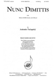 Nunc Dimittis