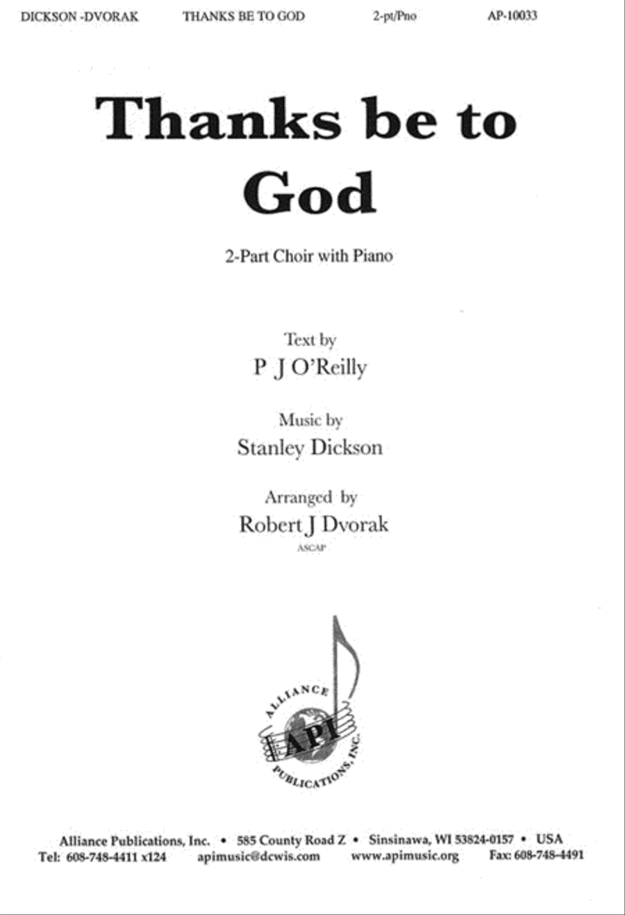 Thanks Be to God Thanks Be to God 2-Part scores gallery preview page 1