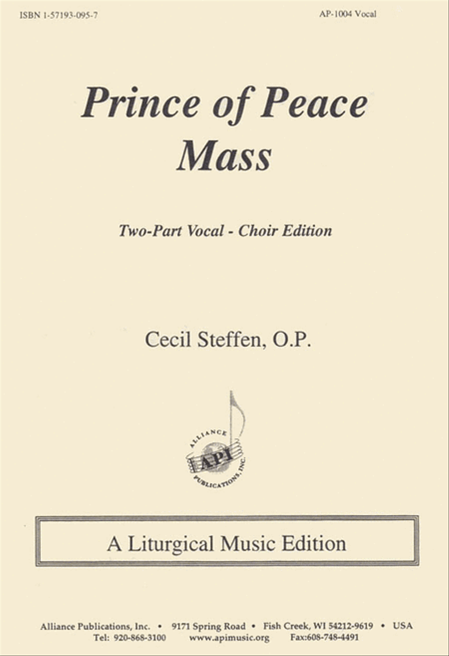 Prince of Peace Mass Prince of Peace Mass 2-Part scores gallery preview page 1